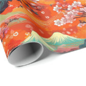 Japanische Kimono Fabric-Verpackung Geschenkpapier (Rolleneckpunkt)