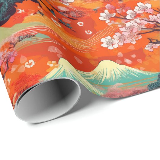 Japanische Kimono Fabric-Verpackung Geschenkpapier (Rolleneckpunkt)