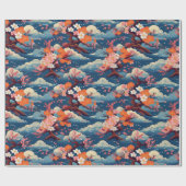 Japanische Kimono Fabric-Verpackung Geschenkpapier (Flach)