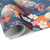 Japanische Kimono Fabric-Verpackung Geschenkpapier (Rolleneckpunkt)