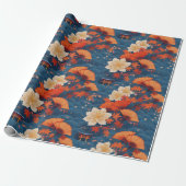 Japanische Kimono Fabric-Verpackung Geschenkpapier (Ungerollt)