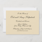 Japanische Kimono Frau: Ukiyo-e Woodblock Print Einladung (Rückseite)