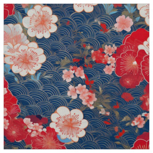Japanische Kimono-inspirierte Ware Stoff (Muster)