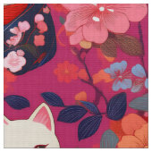 Japanische Kimono-inspirierte Ware Stoff (Nahaufnahme)