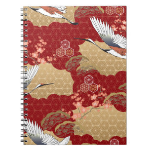 Japanische Kimono-Kirschblüten Notizblock