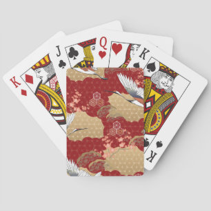 Japanische Kimono-Kirschblüten Spielkarten