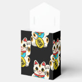 Japanische Kimono Muster Gunst Box maneki neko Geschenkschachtel (Geöffnet)