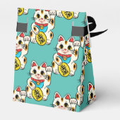 Japanische Kimono Muster Gunst Box maneki neko Geschenkschachtel (Rückseite)