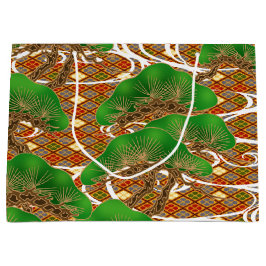 Japanische Kimonomuster Geschenk-Tasche Große Geschenktüte