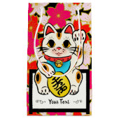 Japanische Kimonomuster Geschenktasche KIRSCHBLÜTE Kleine Geschenktüte (Vorderseite)