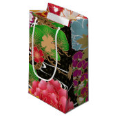 Japanische Kimonomuster Geschenktasche Kleine Geschenktüte (Vorderseite Schrägansicht)