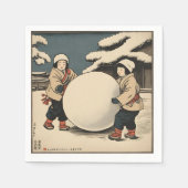 Japanische Kinder rollen große Schneeball Serviette (Vorderseite)