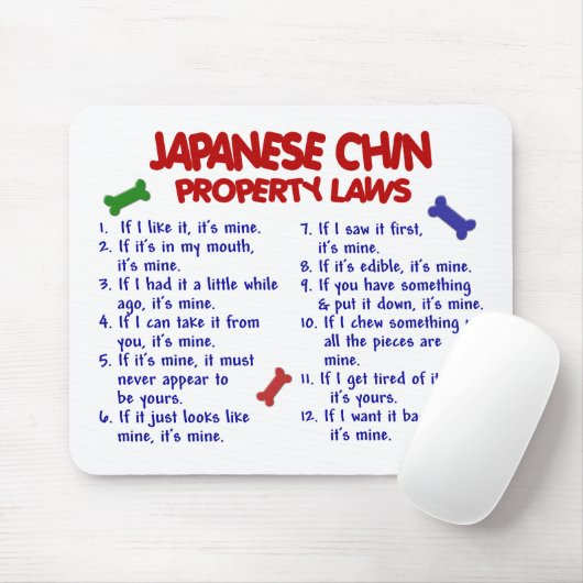 JAPANISCHE KINN Eigentums-Gesetze 2 Mousepad (Mit Mouse)