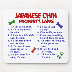 JAPANISCHE KINN Eigentums-Gesetze 2 Mousepad