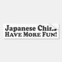 Japanische Kinne haben mehr Spaß! - Autoaufkleber