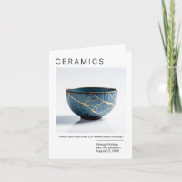 Japanische Kintsugi-Pottery-Karte