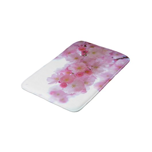 Japanische Kirschbaum-Blume Badematte (Schrägansicht)