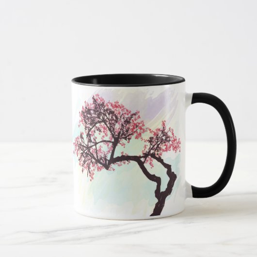 Japanische Kirschbaum-Blüten-Tasse Tasse (Rechts)