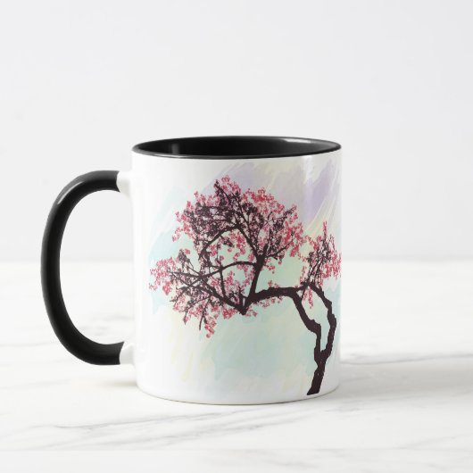 Japanische Kirschbaum-Blüten-Tasse Tasse (Links)