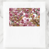 Japanische Kirschbaume Rechteckiger Aufkleber (Tasche)