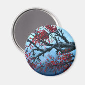 Japanische Kirschblüte Blume Magnet (Vorderseite/Rückseite)