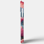 Japanische Kirschblüten Bergwald Landschaft Case-Mate iPhone Hülle (Rückseite / Links)