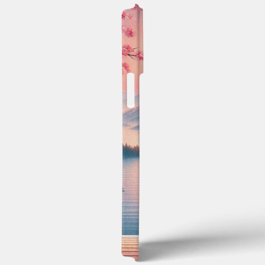 Japanische Kirschblüten Bergwald Landschaft Case-Mate iPhone Hülle (Rückseite / Rechts)