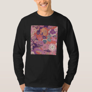 Japanische Kirschblüten-Blume Rosa Sakura Floral T-Shirt
