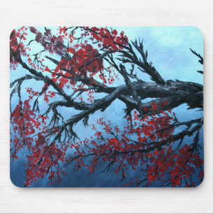 japanische Kirschblüten-Blumenbaum-Orientale-Kuns Mousepad