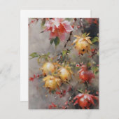 Japanische Kirschblüten Feiertagskarte (Vorne/Hinten)