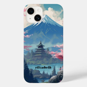 Japanische Kirschblüten Gebirge I Telefonzelle Case-Mate iPhone 14 Hülle