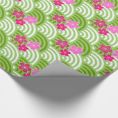 Japanische Kirschblüten Geschenkpapier (Ecke)