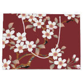 Japanische Kirschblüten Große Geschenktüte (Rückseite)