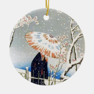 Japanische Kirschblüten Keramikornament