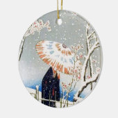 Japanische Kirschblüten Keramikornament (Links)