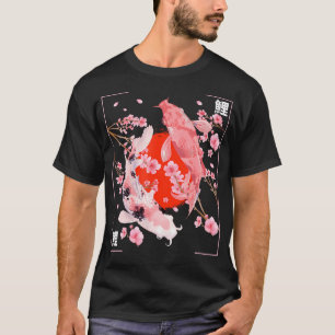Japanische Kirschblüten-Koi-Karpfenfisch Sakura T-Shirt