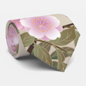 Japanische Kirschblüten Krawatte (Gerollt)