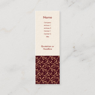 Japanische Kirschblüten Mini Visitenkarte