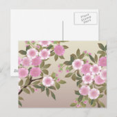 Japanische Kirschblüten Postkarte (Vorne/Hinten)