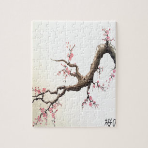 Japanische Kirschblüten Puzzle