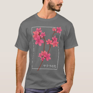 Japanische Kirschblüten-Rosa Süße Blume Sakura Ae T-Shirt