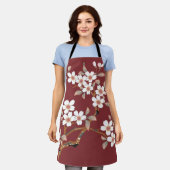 Japanische Kirschblüten Schürze (Getragen)