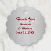 Japanische Kirschblüten Silberdanke Geschenkanhänger (Rückseite)