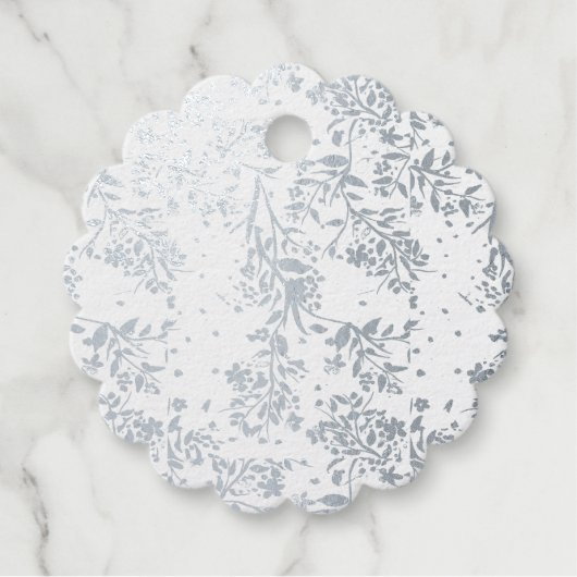 Japanische Kirschblüten Silberdanke Geschenkanhänger (Vorderseite)