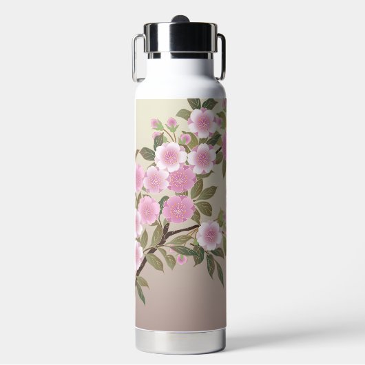 Japanische Kirschblüten Trinkflasche (Vorderseite)