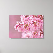 Japanische Kirsche blüht auf einem Limbplakat Leinwanddruck (Vorderseite)
