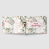 Japanische Kirsche blüht Blume mit Beileid Gästebuch (Voll)