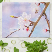 Japanische Kirsche - Sakura in Bloom Geschirrtuch (Gefaltet)