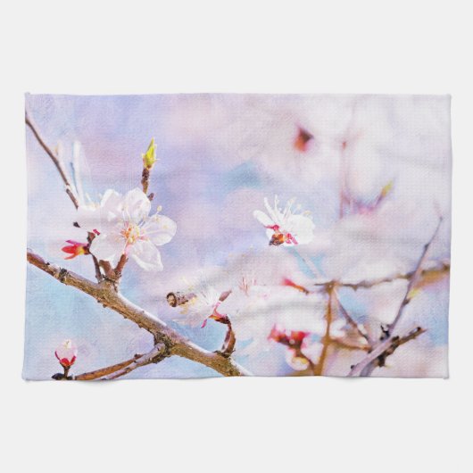 Japanische Kirsche - Sakura in Bloom Geschirrtuch (Horizontal)