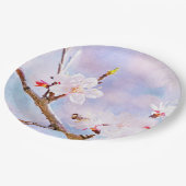 Japanische Kirsche - Sakura in Bloom Pappteller (Schrägansicht)